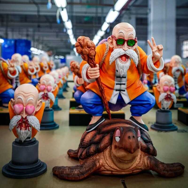 C Jt Statue Dragon Ball Z Kame Sennin Figure Master Roshi Umigam Kril Goku Pvc Statue Action Figure