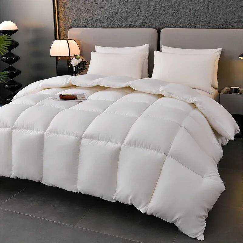 C Feather Goose Down Duvet Warm Winter Thick Quilts For Single Double Couple Bed Blanket Down Filg