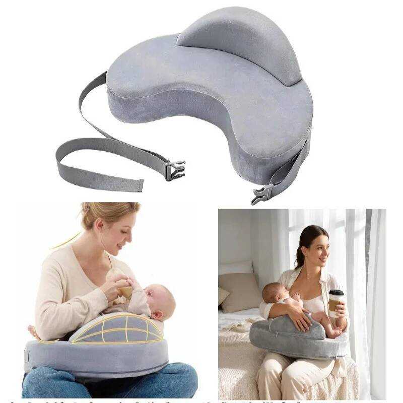 C Ergonomic Memory Foam Nursing Pillow Breasting Newborn Feeding Pillow Nursing Waist Port For Hold