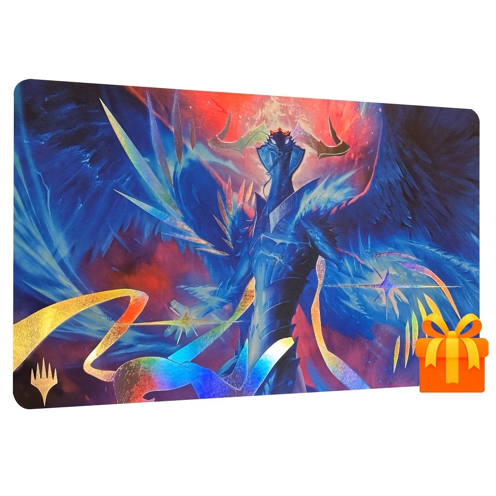 Ugin Eye of The Storms Playmat สําหรับการ์ดเกม เหมาะสําหรับเกมการ์ดเทรดดิ้งและเกมบนโต๊ะ แผ่นรองโต๊ะย