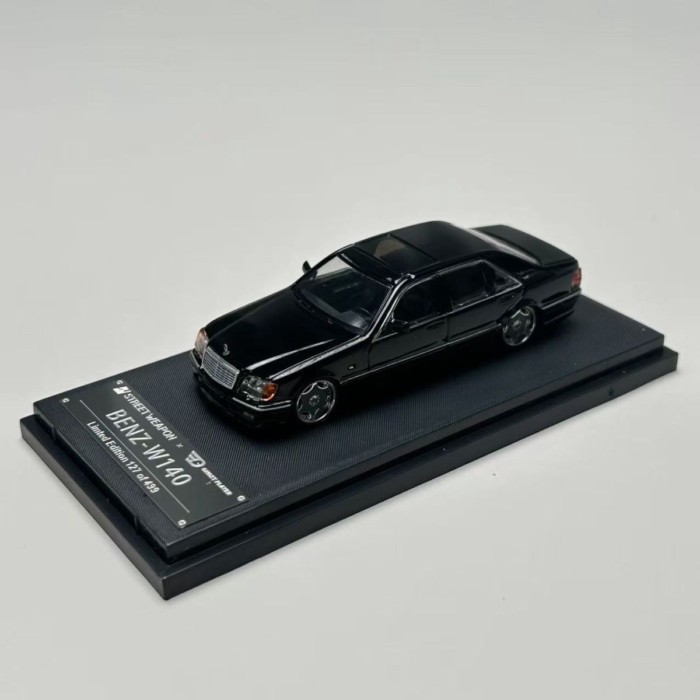 SW64 คลังสินค้าพร้อม Mercedes-Benz W140 Tiger Head S600 โมเดลรถจําลองโลหะผสม