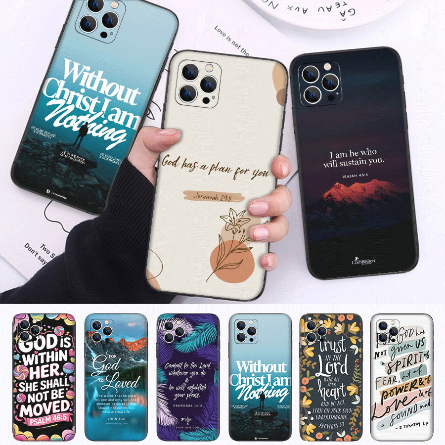 สําหรับiPhone 5 5s 6 6s 7 8 Plus SE X XS XR 17 Air Pro Max TPUเคสโทรศัพท์นุ่มฝาครอบป้องกันพระเยซูคริ