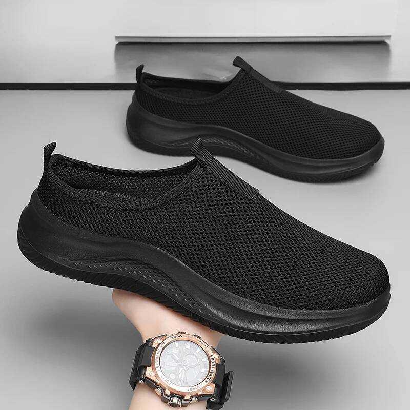 C Men's Wedge Slippers Premium Slippers Vintage Anti-Slip Casual Female Platform Retro Shoes Plus S