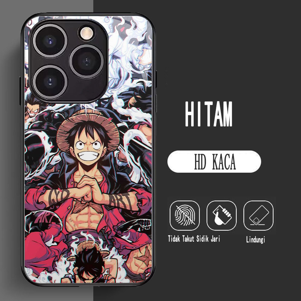 Y-13 One Piece Luffy HD Glass Casing สําหรับ Infinix Hot Smart 8 HD 7 30i 40i Note 40 Pro Plus Case
