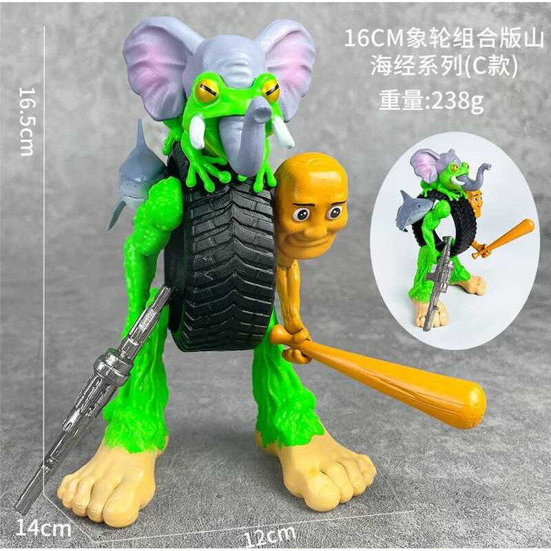 C Italian Brainrot 10Cm Anime Action Figure Tung Tung Sahur Ornaments F Memes PVC Toy Model Ornamen