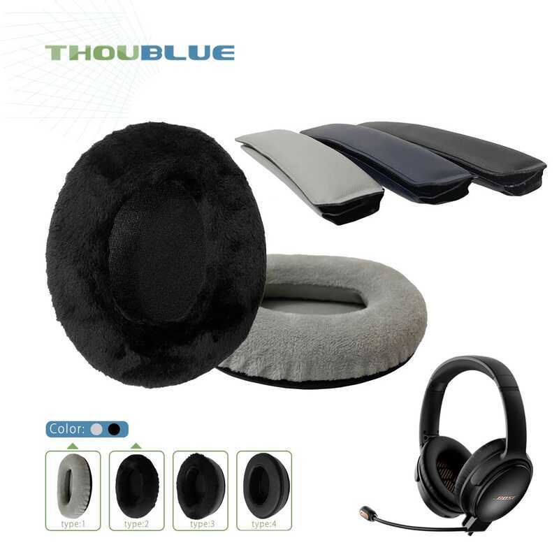 C THOUBLUE Replacement Ear Pad For Bose Quietcomfort 35 II Qc25 Qc35 Qc35ii Earphone Memory Foam Co