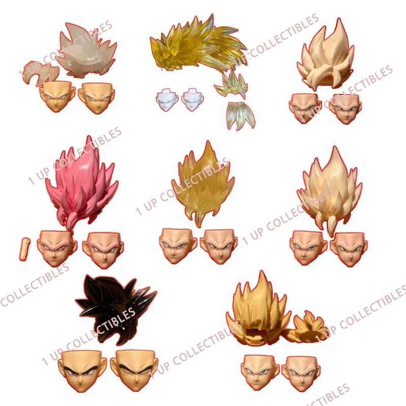 C Jesse Dragon Ball Ultra Instinct Son Goku Shf Ssj2 Headsculpts Accessories Kit Model Action Figur