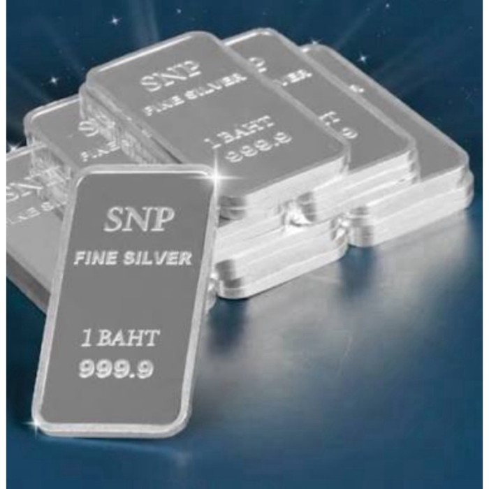 (1 บาท3ชิ้น)️FLASHSALE️เงินแท่ง 999.9% น้ำหนัก 1 บาท  FINE SILVER 999.9% (ขายคืนทางร้านได้)