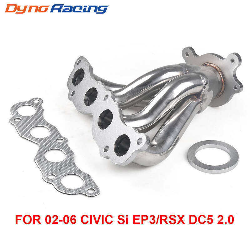 สแตนเลส 4-1 Racing Manifold Header ไอเสียสําหรับ 02-05 ACURA RSX DC5/-05 CIVIC Si EP3 K20A3 EXHAUST 