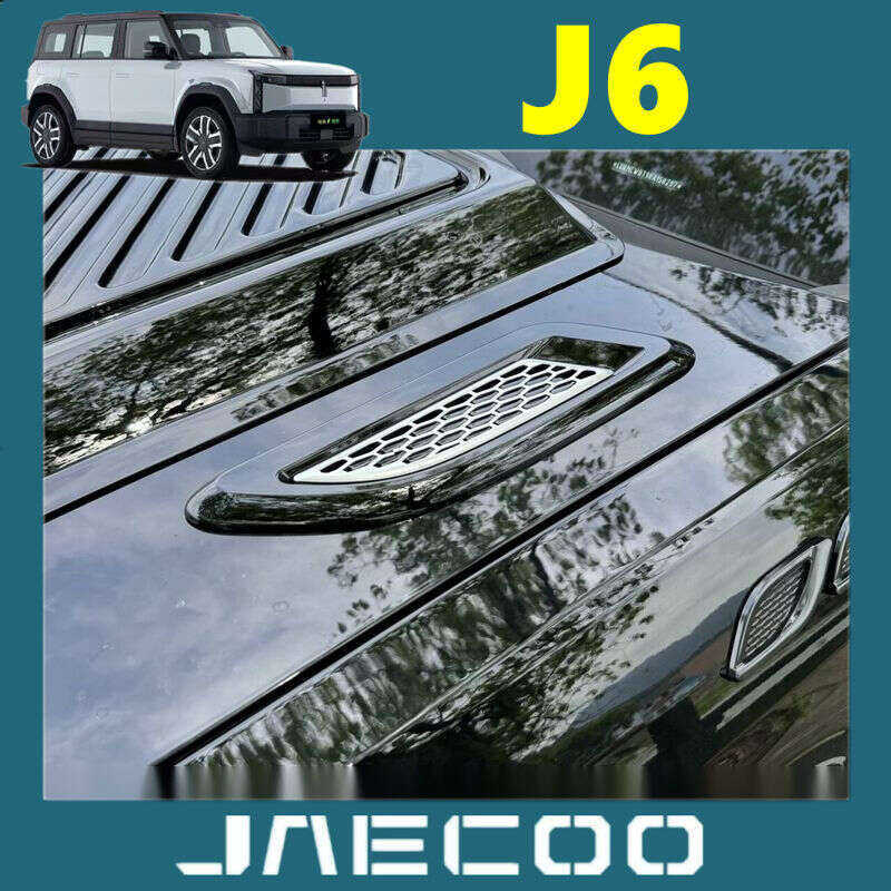 Jaecoo J6 6 Chery iCar03 เครื่องดูดควันตกแต่งสําหรับเหงือกปลาฉลามดัดแปลงด้านหน้าสติกเกอร์ทางเข้าอากา