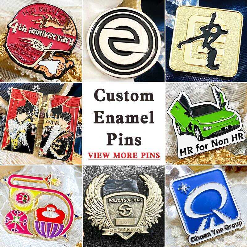 C [Minimum 10Pcs]Custom Enamel Pin Lapel Graduate Diy Brooch Coin Anime Emblem Make Badge Cuffk Bac