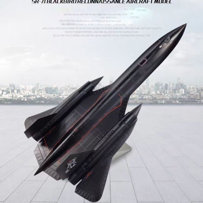 คลังสินค้าพร้อม 1: 72 Blackbird Reconnaissance Aircraft US Air Force SR-71 Blackbird Reconnaissance 