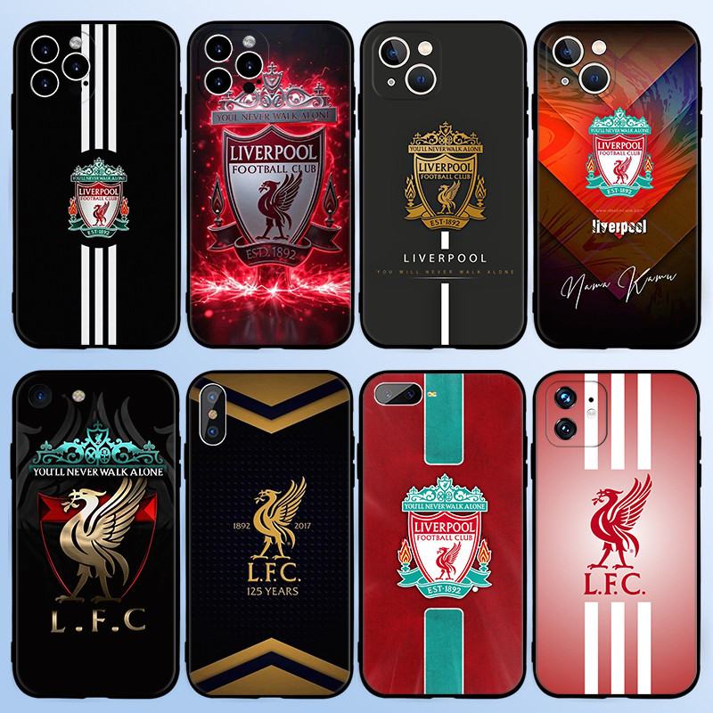 สําหรับiPhone 5 5s SE 6 6s 6 7 8 Plus SE X XR XS 17 Air Pro Max Liverpool FC TPUซิลิโคนอ่อนนุ่มสีดําเคสโทรศัพท์ 5Y5