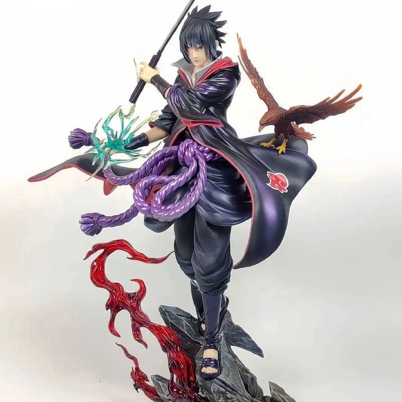 C 2026 New Naruto Uchiha Sasuke Anime Figure Uzumaki Naruto Action Fig Model Statue Desk Ornament C