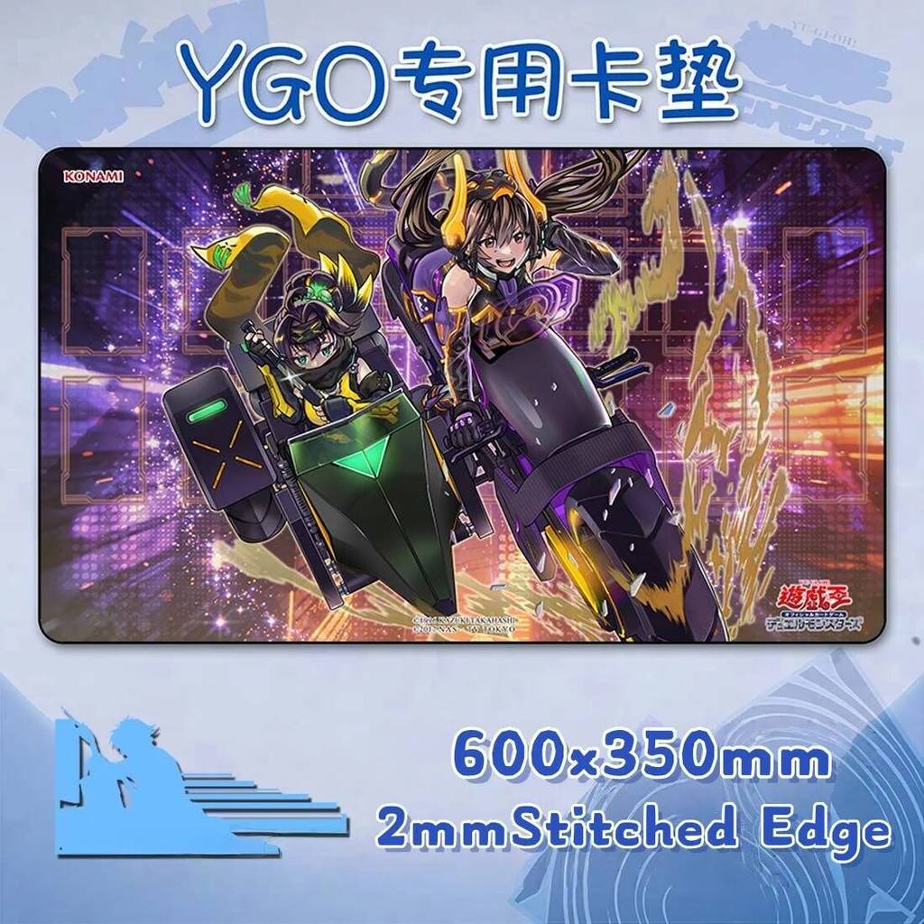 ยูกิโอ 60x35ซม.! OCG TCG WP I: P Masquerena Trading Card Playmat S: P Little Knight Card Grid ผู้เล่