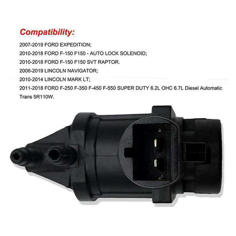 2 ชิ้นล็อค Hub สูญญากาศ Solenoid Purge วาล์วสําหรับ Expedition Navigator 9L14-9H465- Auto Pro Zone