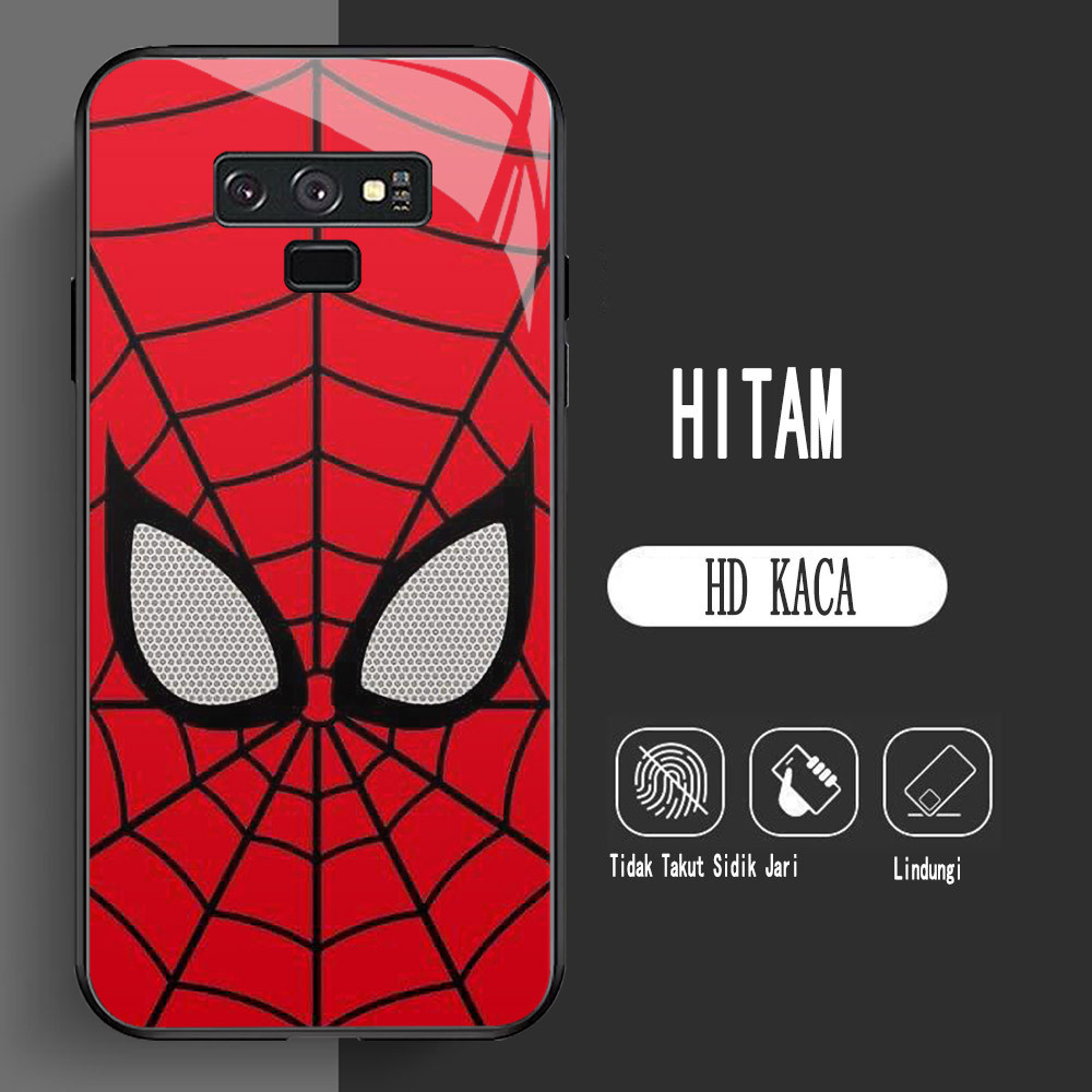 Y-15 Spider-Man HD Glass Casing สําหรับ Samsung Note 9 J7 J6 J4 Plus Core Prime Pro Case