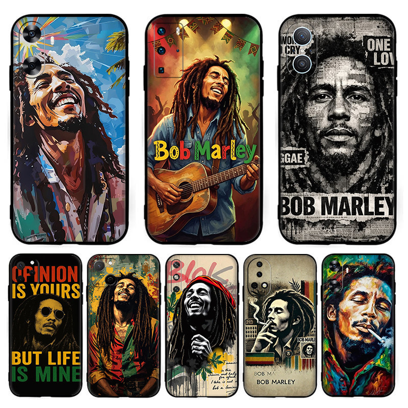 สําหรับ Huawei Nova 2i 2 Lite 3 3i 4E 5i 5T 7 10 SE 8i Y61 Bob Marley นุ่มสีดํา TPU ซิลิโคนเคสโทรศัพ