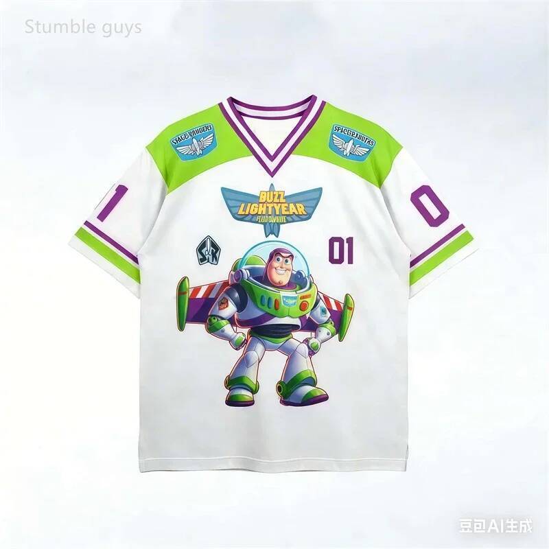 เสื้อยืดลายการ์ตูนToy Story แขนสั้นสำหรับเด็ก ออกแบบมาให้น้ำหนักเบาและสวมใส่ง่ายในฤดูร้อน