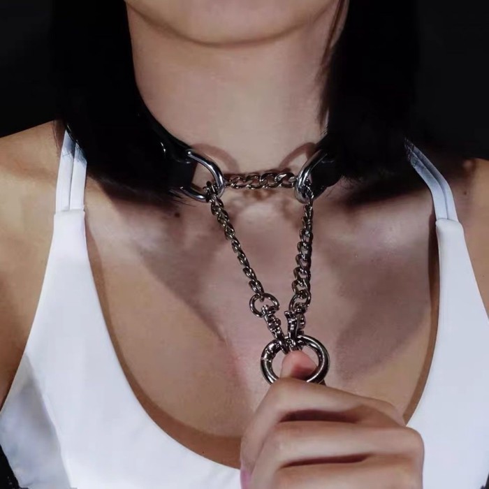 ปลอกคอ Hypoxic choker Design Clavicle Chain สร้อยคอสัตว์เลี้ยง Unisex Punk เครื่องประดับ