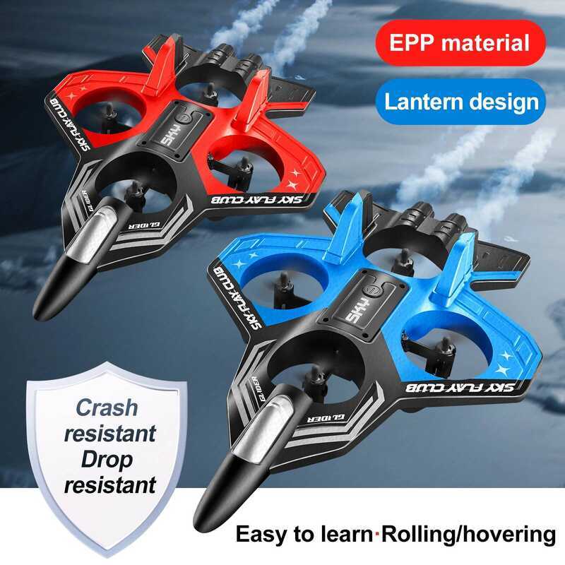 C RC Foam Aircraft Plane With Led Light 2.4G Radio Control Glider Remote Control Fighter Plane Glid