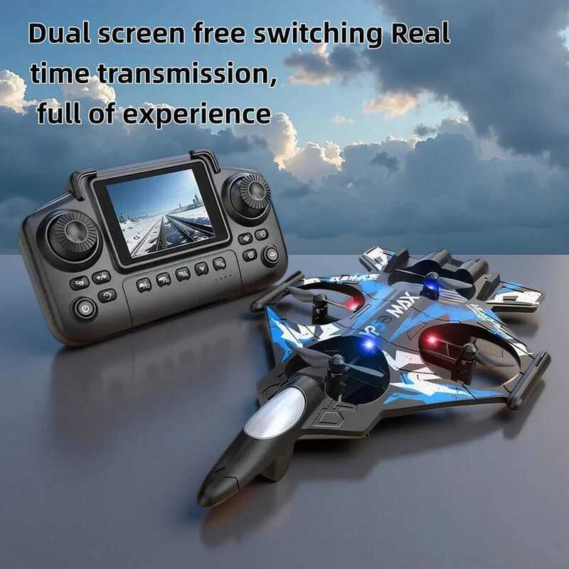 C Foam Plane 2.4G Wifi RC Fighter Jet Stunt Rolg Helicopter And LED Color Light Plane Boy's Toy Gif