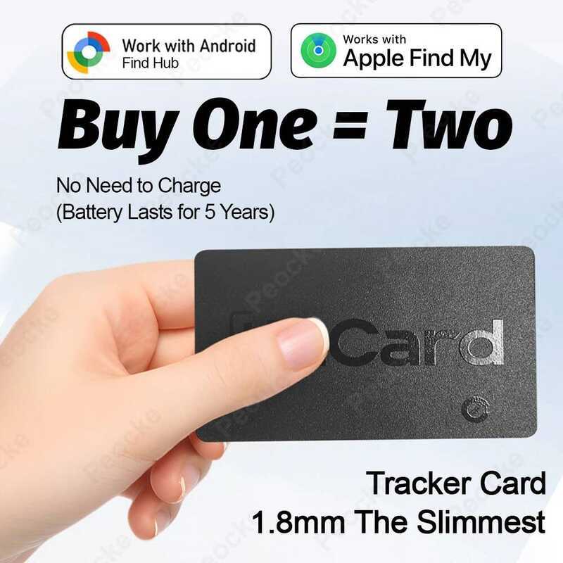 C Wallet Tracking Card, Anti-Loss GPS Tracker Bluetooth Smart Tag For Android Google Find Hub & Fin