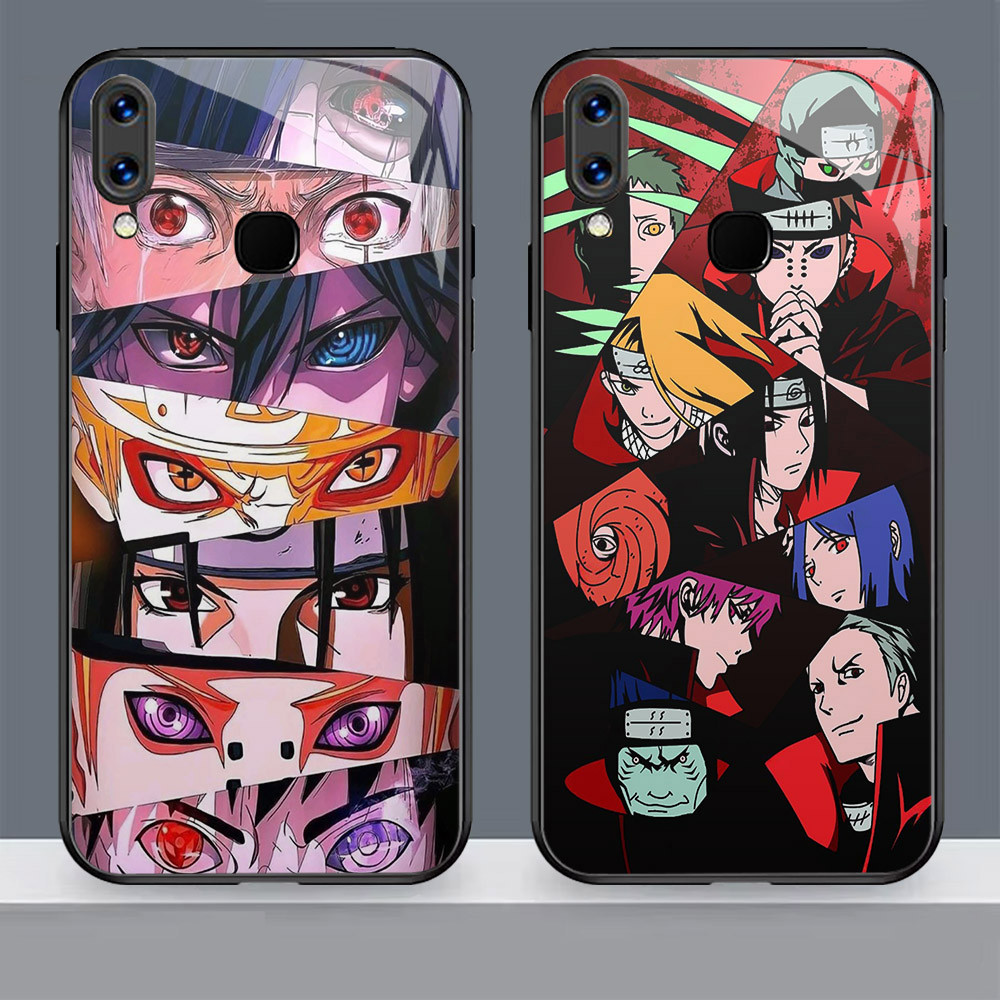 N-46 NARUTO Akatsuki HD แก้วสําหรับ VIVO Y91C Y95 2019 Y91 Y66 Y11 Y85 Y67 V9 Y89 Y93 Y12i กรณี