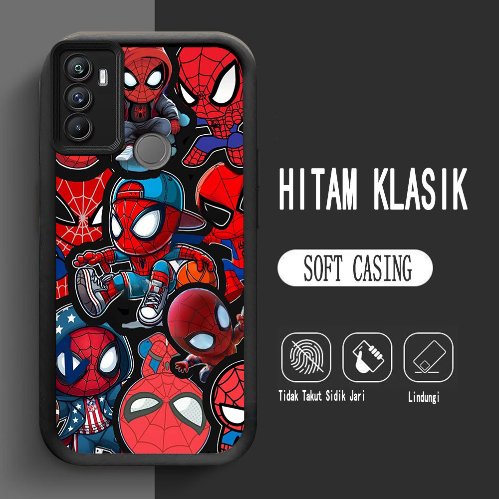 Y-6 เคสซิลิโคน Spider-Man สําหรับเคส OPPO A53S A53 A33 2020