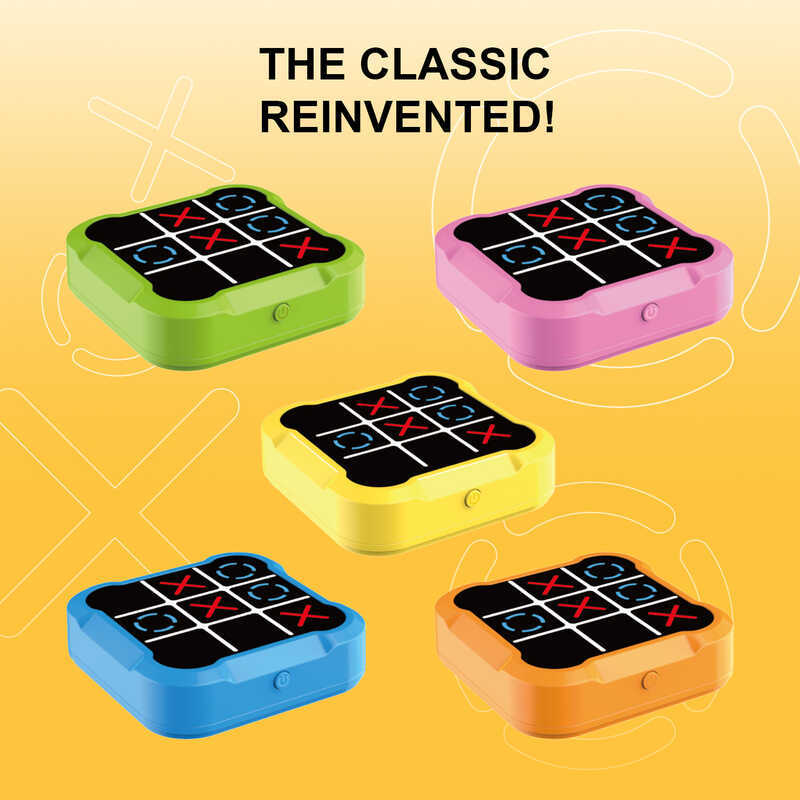 Super Tic Tac Toe Chess ของเล่นเพื่อการศึกษาอิเล็กทรอนิกส์ Tic Tac Toe Chess Multi-Function เกมคอนโซ