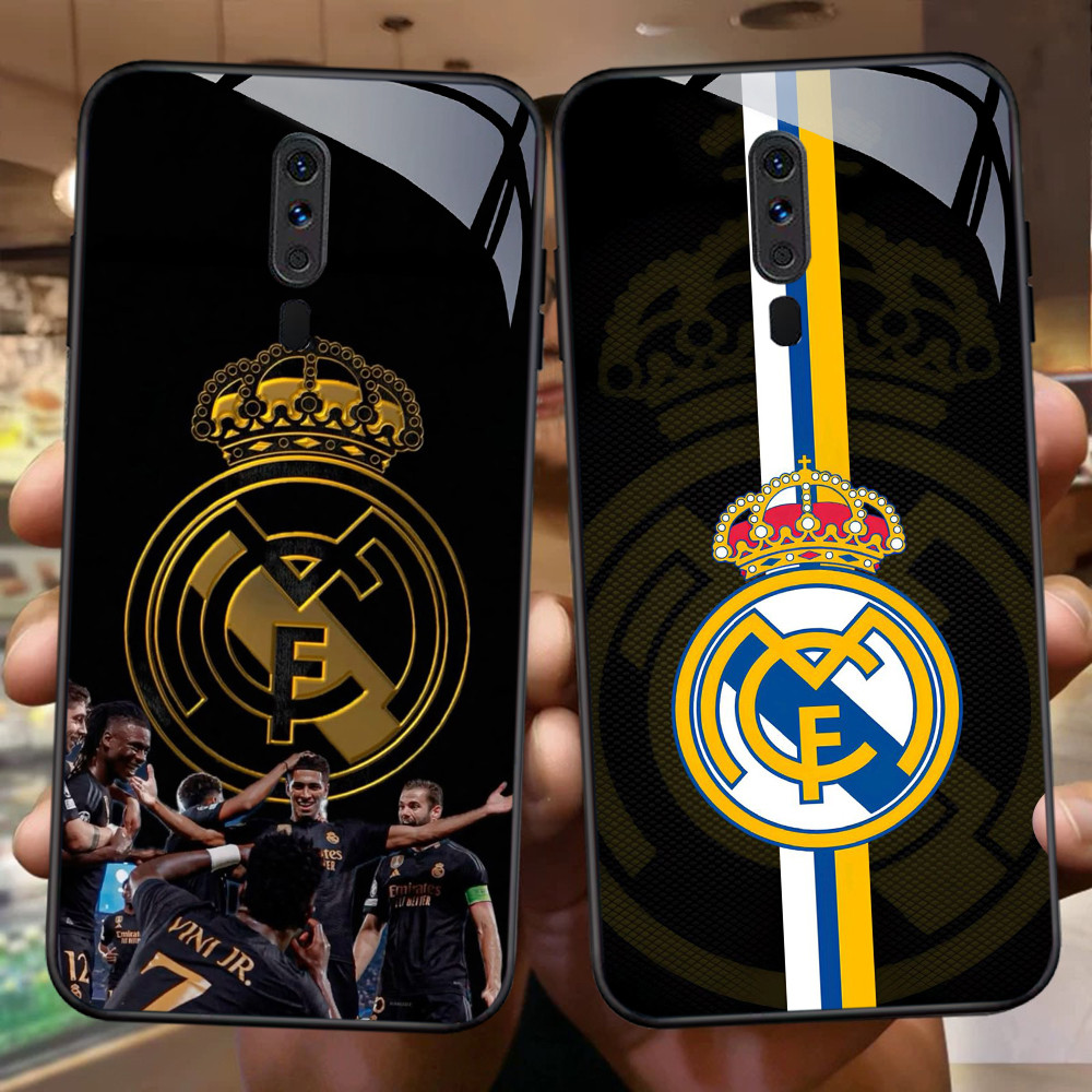 FB-36 Real Madrid Club ฟุตบอล HD แก้วกรณีปลอก Kaca สําหรับ Realme Narzo 5S 8i 5 50 5i 9 8 Pro 5G