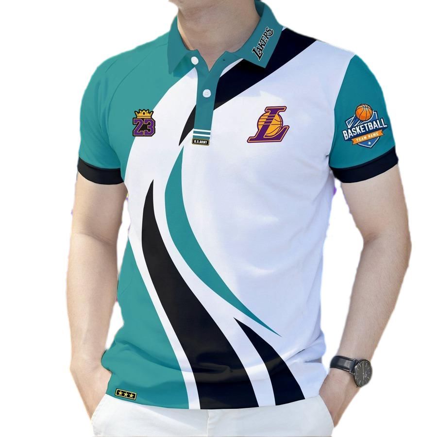 เสื้อยืดโปโลสไตล์แฟชั่นสํานักงานอ่อนเยาว์สําหรับผู้ชาย เสื้อโปโล Full Sublimation สําหรับผู้ชาย Uniform CODE:PL-1019