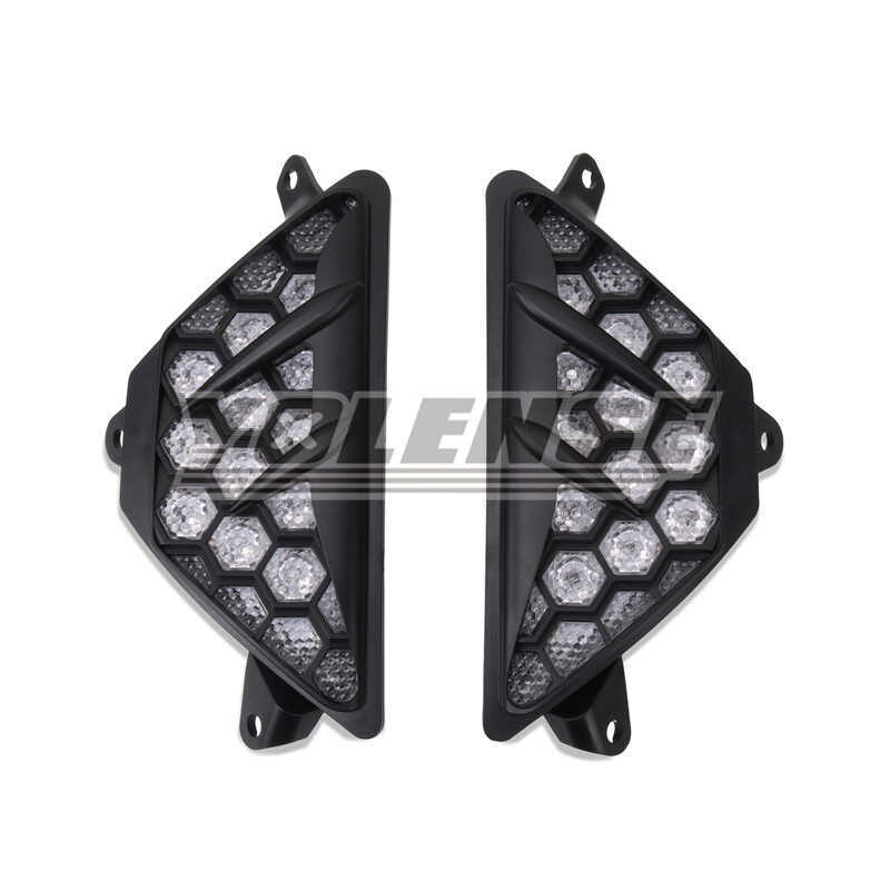 เหมาะสําหรับ Kawasaki NINJA500 ZX-4R ZX-4RR ดัดแปลงไฟเลี้ยว LED Command Light Honeycomb Light