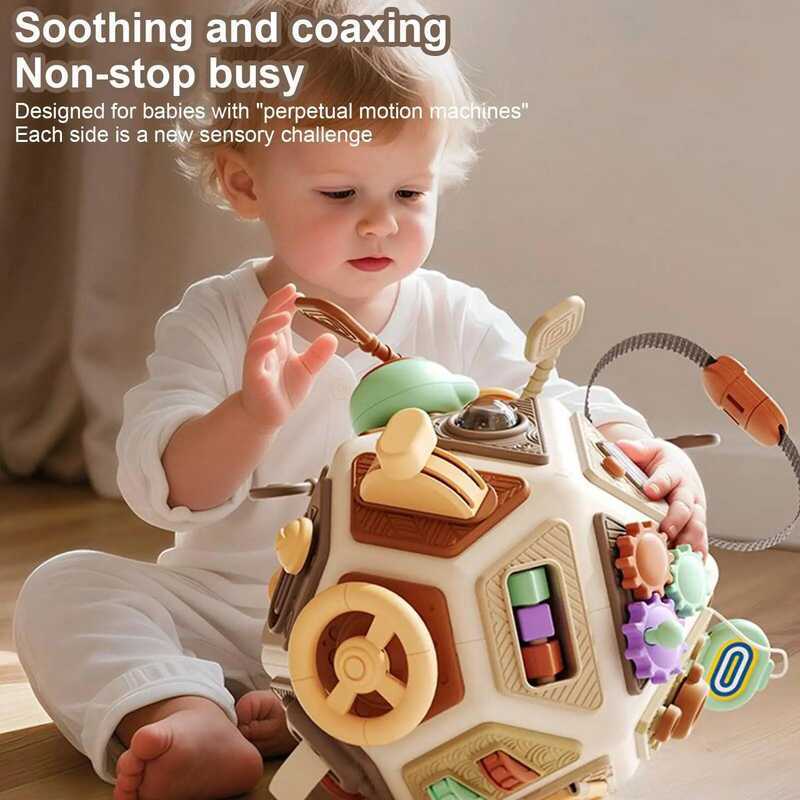 C Eduional Baby Busy Cube Toys Parent-Child Interaction Activity Busy Cube Sensory Toys For Toddler
