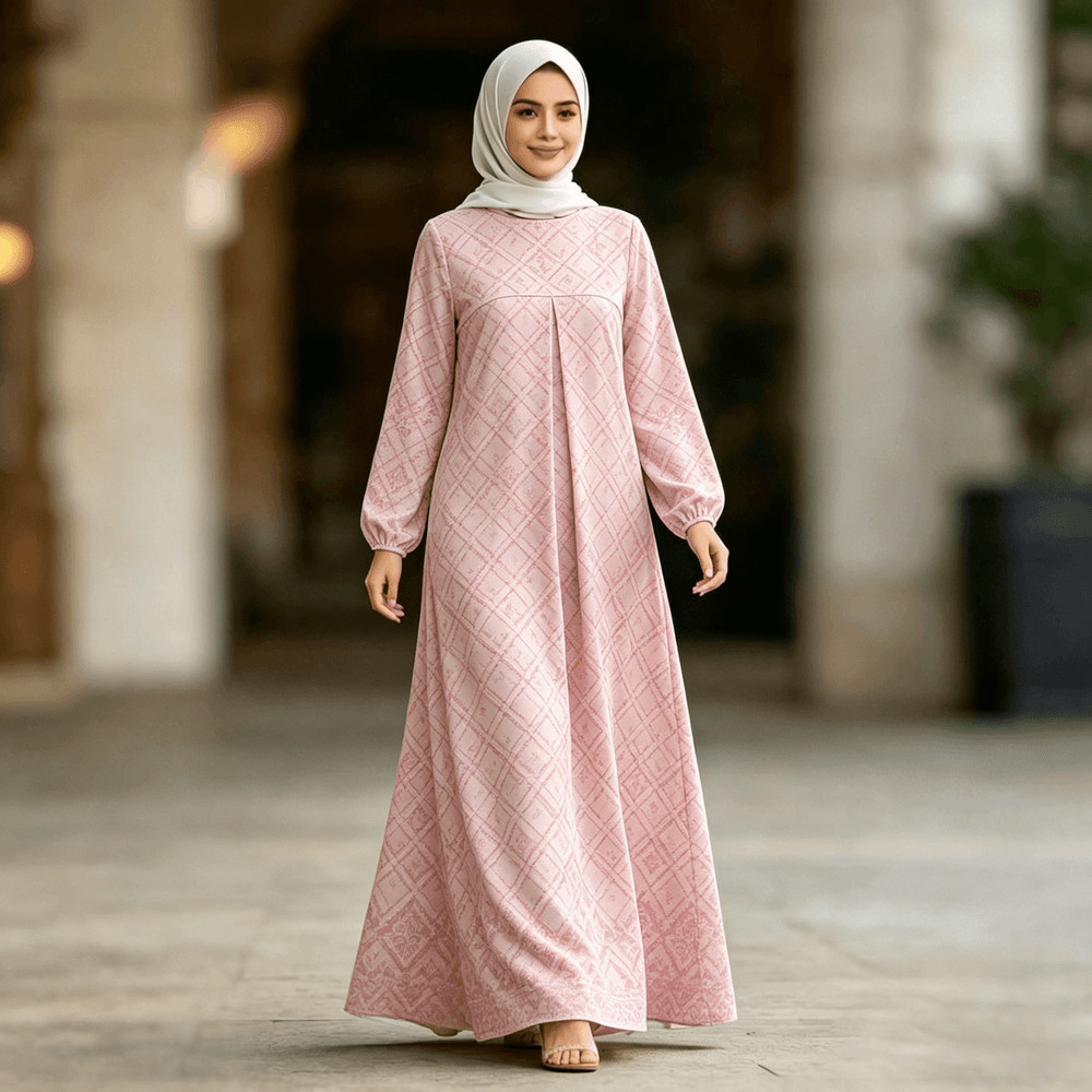 ชุดมุสลิมผู้หญิงแขนยาวเจียมตัว Abaya Kaftan Baju Kurung เสื้อผ้าอิสลามสมัยใหม่ 036 ราคาถูก Shopee Lazada