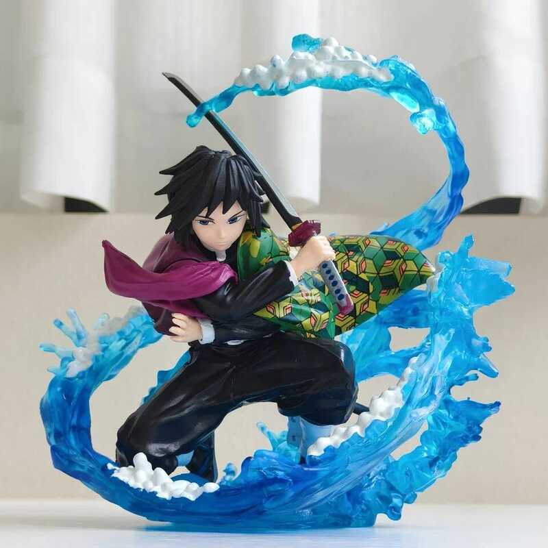 C Anime Figure Demon Slayer Water Hashira Giyu Tomioka Figure Model Collection Mode Toys Doll Figur