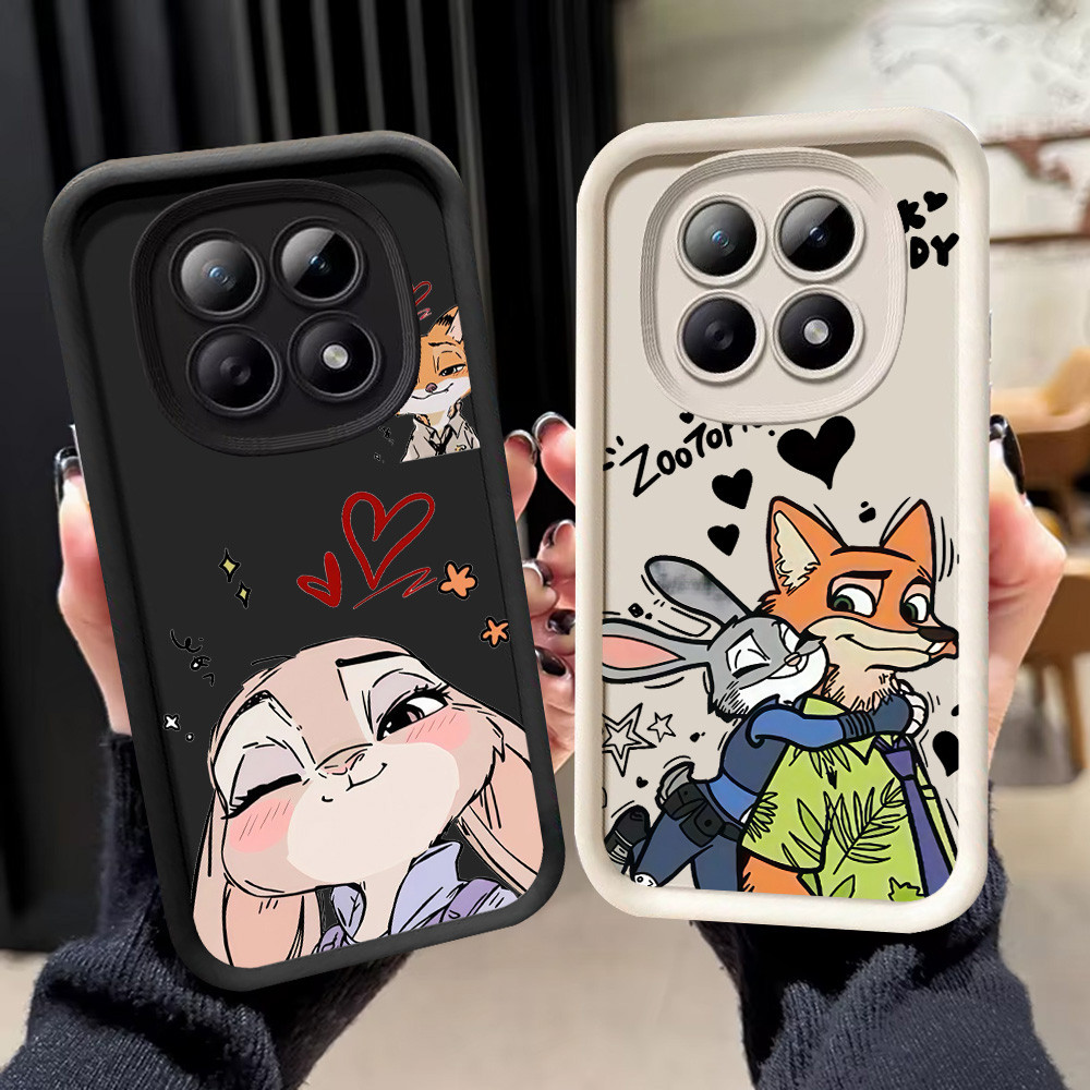 N-8 Zootopia Soft Casing สําหรับ Xiaomi POCO M8 Redmi Note 14 15 Pro 4G 5G