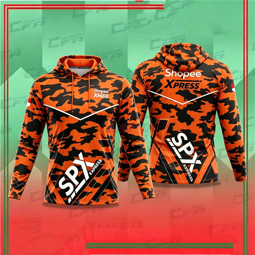 Shopee Xpress Camo Hoodie: Malaysia Rider Pick