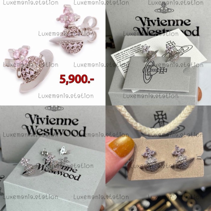 [พร้อมส่ง]: Vivienne Westwood Tiziana Earrings️ก่อนกดสั่งรบกวนทักมาเช็คสต๊อคก่อนนะคะ️