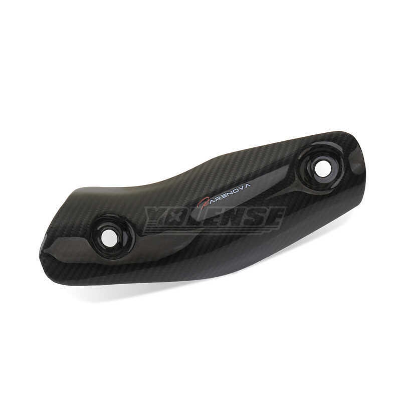 เหมาะสําหรับ Kawasaki ZX-4R ZX-4RR ZX-25R ดัดแปลงคาร์บอนไฟเบอร์ฝาครอบไอเสียส่วนด้านหน้าคาร์บอนไฟเบอร