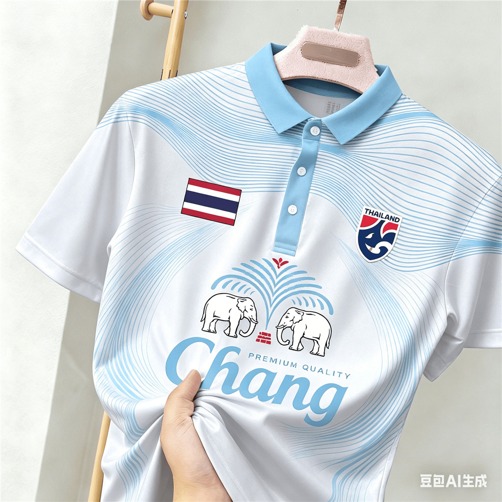 เสื้อใหม่ประเทศไทยช้างบาร็อครูปแบบฟุตบอลเสื้อโปโลทีมชาติแฟนย์