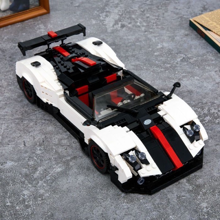 รถสปอร์ต LEGO Lamborghini Black Bull ที่เข้ากันใหม่