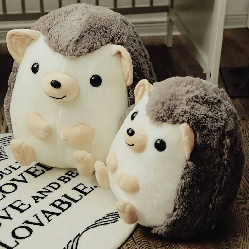 C 1Pc, Large Round Hedgehog Plush Toy, Animal Plush Toy, Soft Plush Toy, Toys For Kids, Gift For Ki