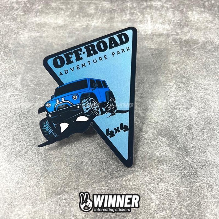 Creative Unique Creative Outdoor Camping Off-Road สติกเกอร์ 4 x 4 รถด้านหลังหน้าต่างด้านหลังสะท้อนแส