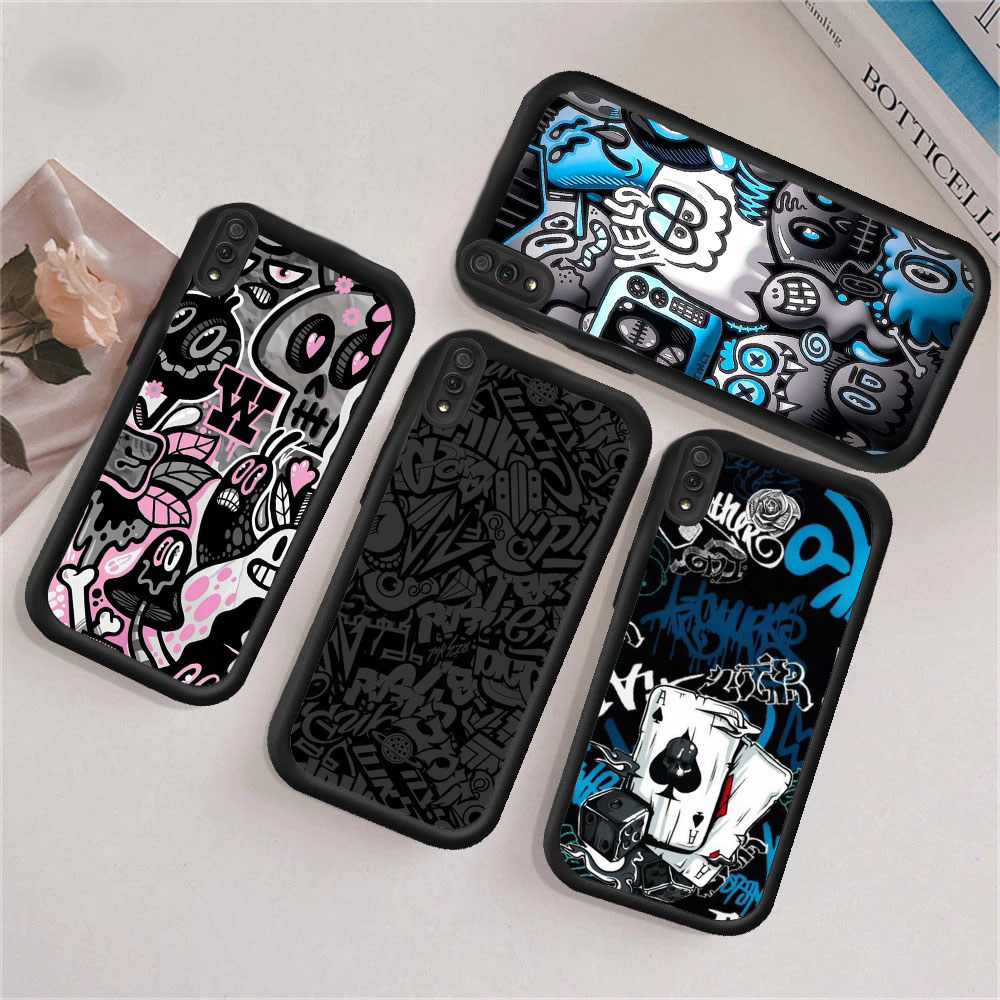 TN6 และอินเทรนด์ graffiti สําหรับ VIVO IQOO V23E V23 V29E Y28 Z9X Z9 S1 V20 V25E V29 Y35 V25 V15 V27