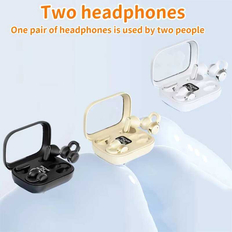 Q10 In-ear&Ear-clip Sports หูฟังตัดเสียงรบกวนหูฟังบลูทูธไร้สายคู่หูสําหรับเพลงและกีฬา