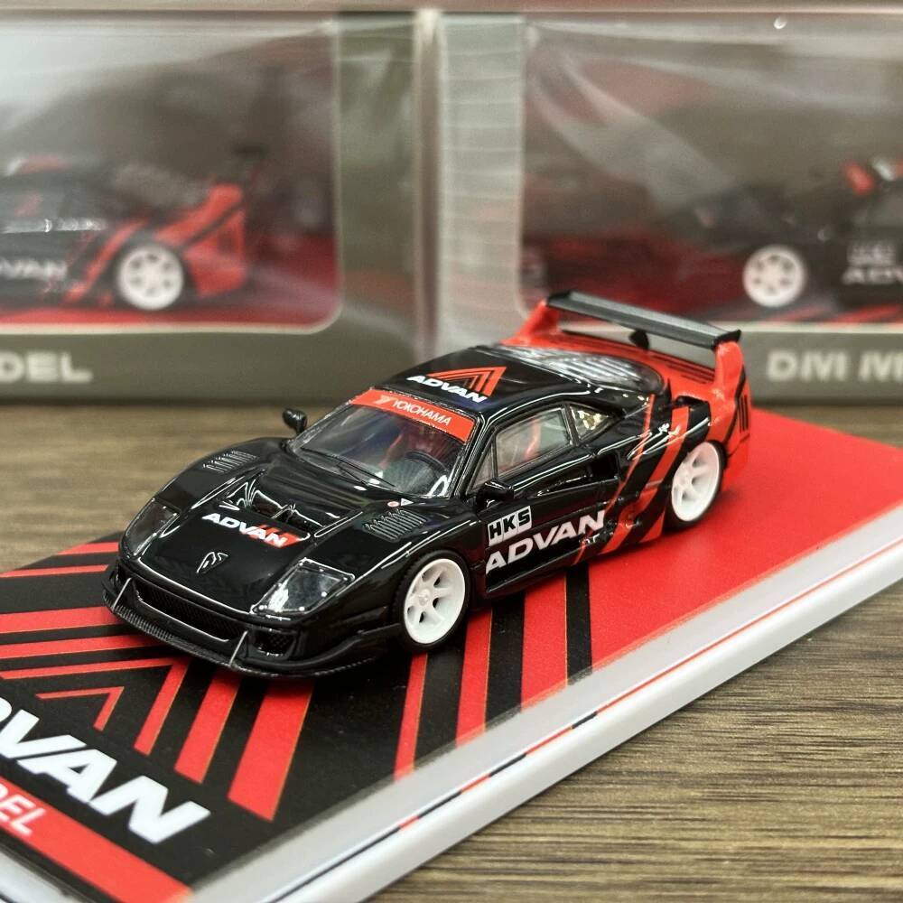 DM MODEL 1:64 Ferrari LBWK F40 ADVAN โมเดลรถอัลลอย