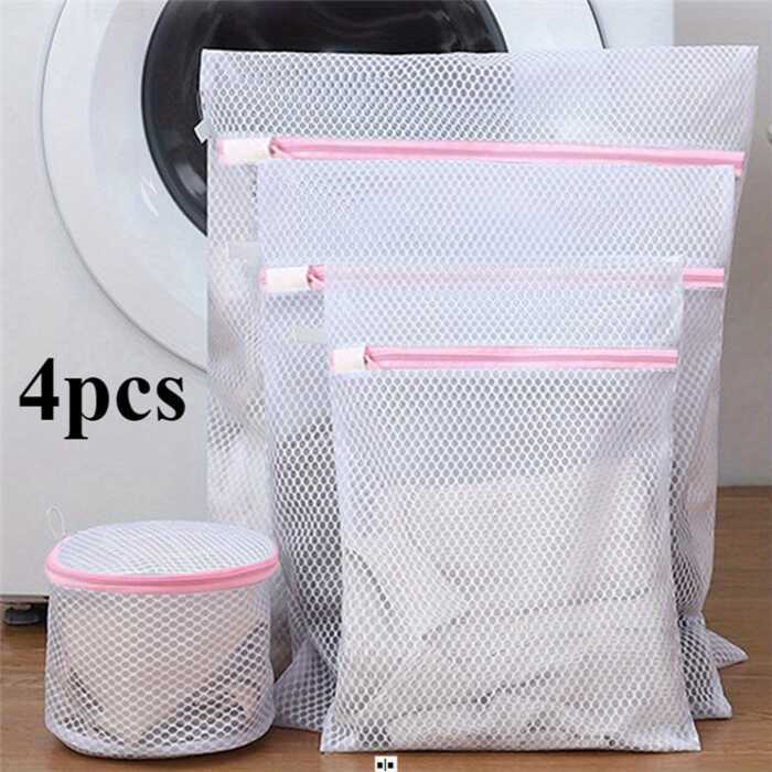C ✈√◒4Pcs Laundry Bag Storage Bag Laundry Protection Bag Specifically Designed For Washing Machines