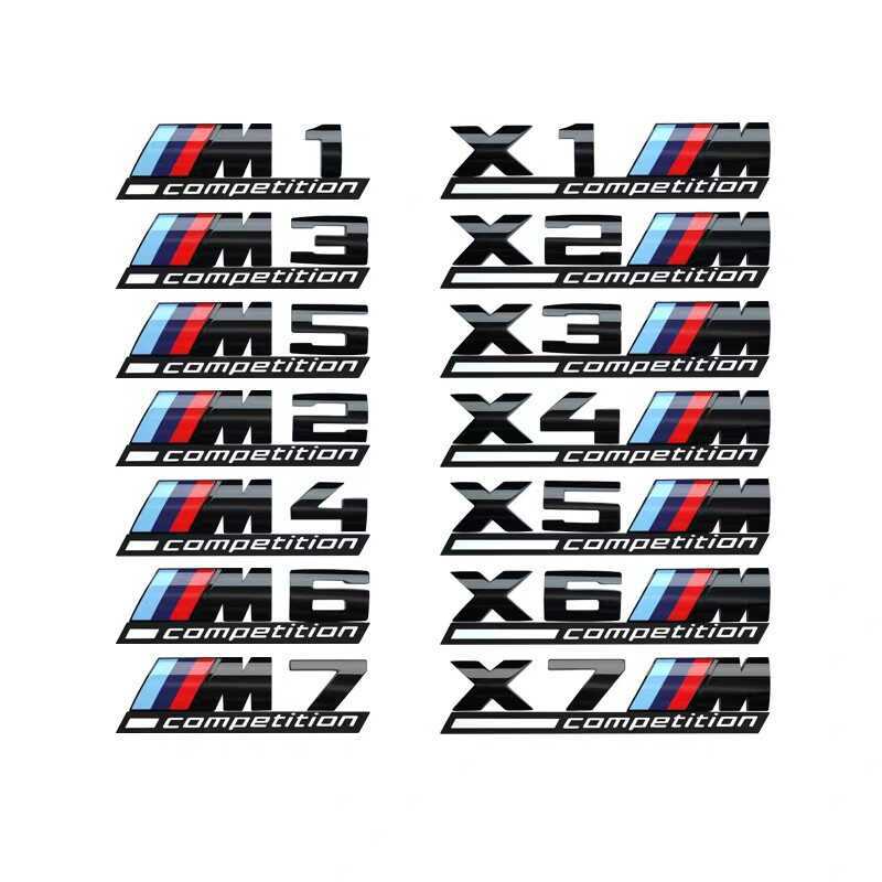 เหมาะสําหรับ BMW X1MX3MX4MX5MX6M ดัดแปลงการแข่งขัน Thunder รุ่นรถสติกเกอร์โลโก้ M3 โลโก้หางกีฬา