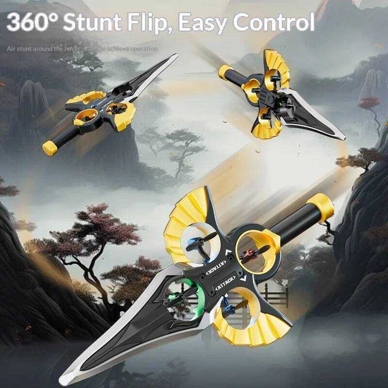 C Flying Sword Sensing Remote Control Royal Sword Aircraft Drone Model Special Effects Remote Contr